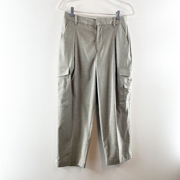 Madewell The Petite Turner Tapered Cargo Pants in Yarn Dye Gray 4 Petite - Picture 10 of 10